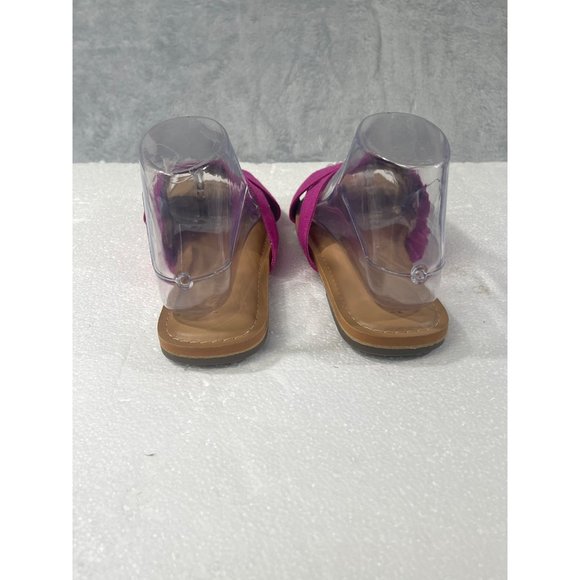 Old Navy womens size 8 Pink Linen Cross Strap Sandals - Picture 14 of 16